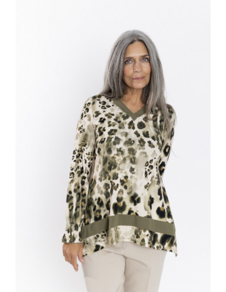 Camiseta Evase Animal Print BMB & Co.