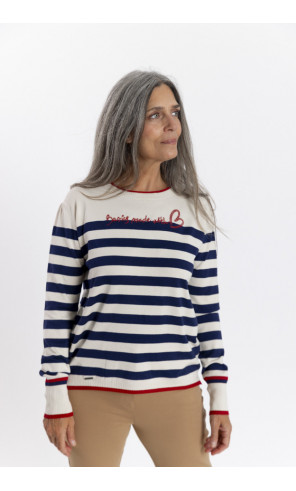 Jersey Rayas Marinera con Botones BMB & Co.