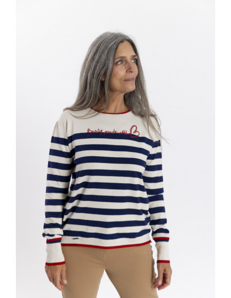 Jersey Rayas Marinera con Botones BMB & Co.