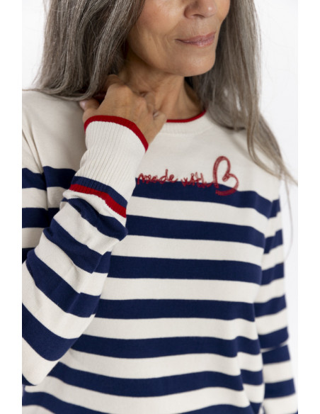 Jersey Rayas Marinera con Botones BMB & Co.