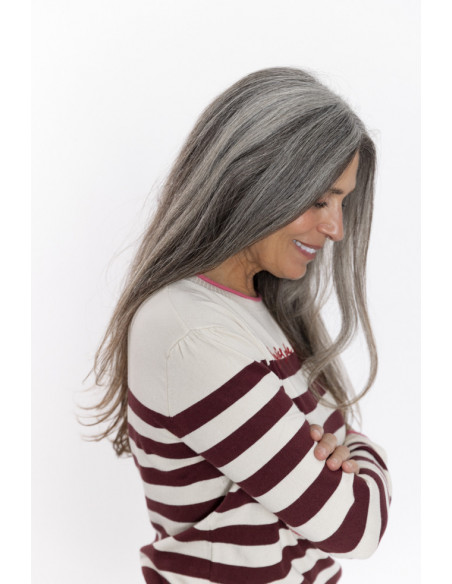 Jersey Rayas Marineras Granate BMB & Co.