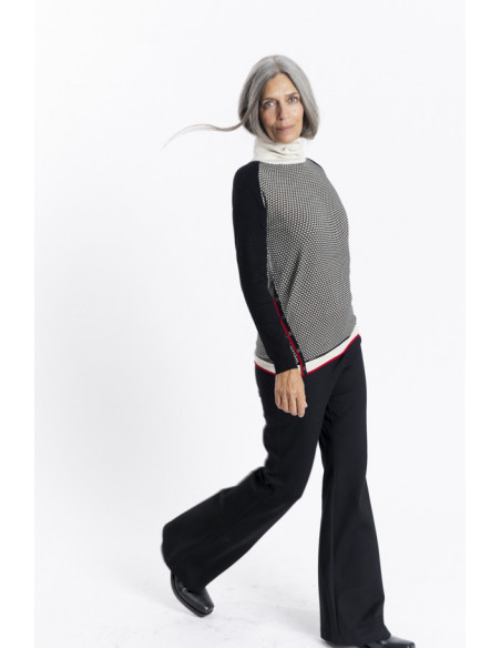 Jersey Fino Cuello Perkins Print Corbatero BMB & Co.