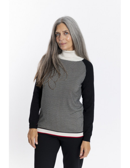 Jersey Fino Cuello Perkins Print Corbatero BMB & Co.