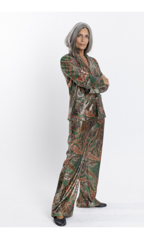 PANTALON RECTO CON LENTEJUELAS