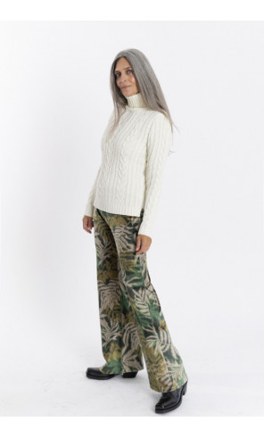 Pantalon Fluido Estampado Terciopelo BMB & Co.