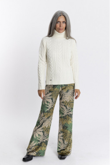 Pantalon Fluido Estampado Terciopelo BMB & Co.