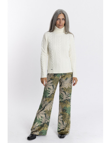 Pantalon Fluido Estampado Terciopelo BMB & Co.