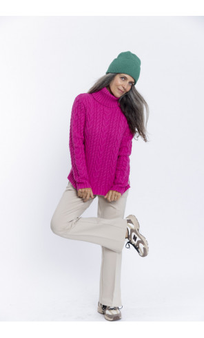 Pantalon Recto Con Aberturas Piedra BMB & Co.