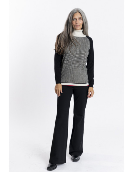 PANTALON CAMPANA NEGRO