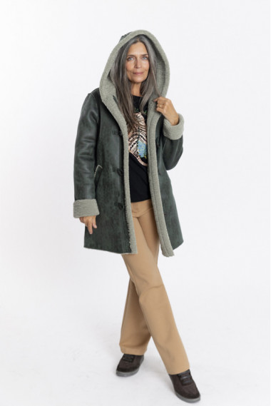 Pantalon acampanado camel efecto segunda piel BMB & Co.