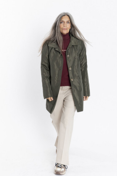 Trench Clásica Kaki Acolchada Waterproof BMB & Co.