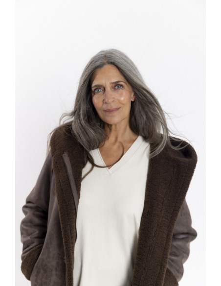 Abrigo Doble Faz Marron BMB & Co.