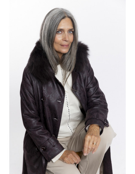 Cuello Pelo Natural Chocolate BMB & Co.