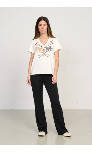 Pantalon Recto Negro Extra Confort BMB & Co.