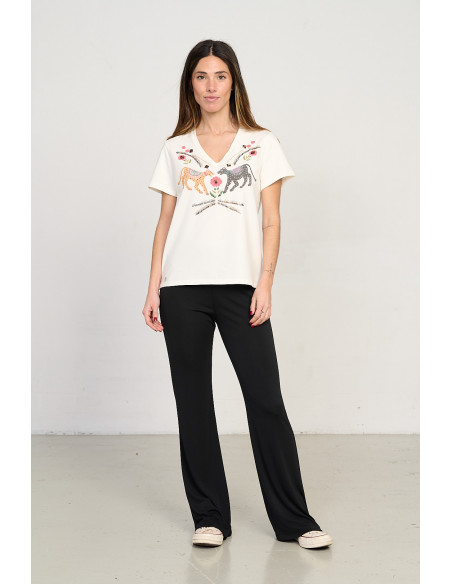 Pantalon Recto Negro Extra Confort BMB & Co.