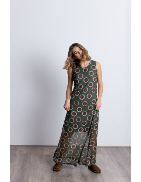 Vestido Midi Tul Estampado BMB & Co.