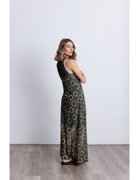 Vestido Midi Tul Estampado BMB & Co.