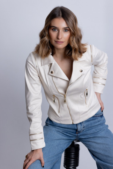 Cazadora Entallada Hielo Con Cremalleras BMB & Co.