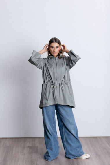 Trench Fina Con Capucha BMB & Co.