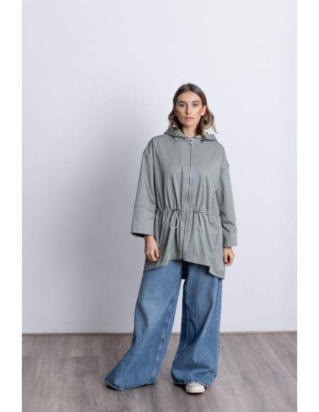 Trench Fina Con Capucha BMB & Co.