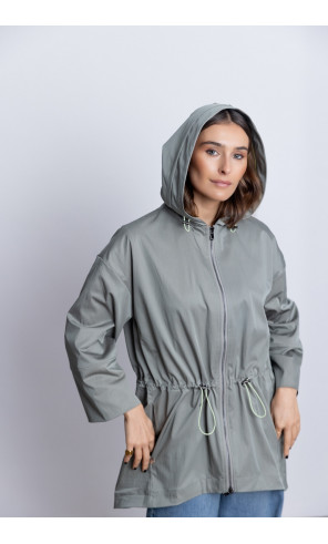 Trench Fina Con Capucha BMB & Co.