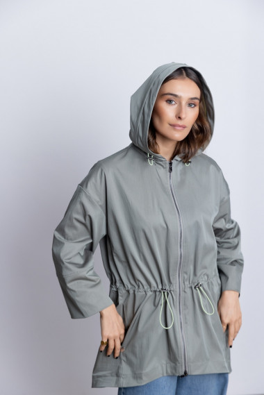 Trench Fina Con Capucha BMB & Co.