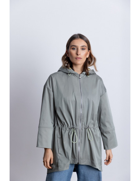 Trench Fina Con Capucha BMB & Co.