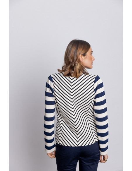 Chaqueta Entallada Marinera Con Bordados BMB & Co.