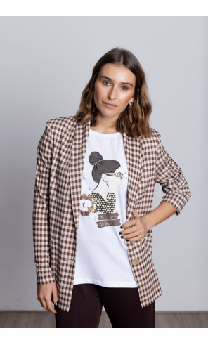 Blazer Fluida Cuadros Vichy BMB & Co.