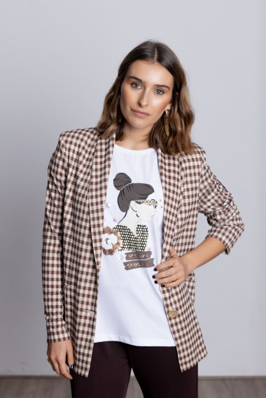 Blazer Fluida Cuadros Vichy BMB & Co.