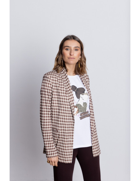 Blazer Fluida Cuadros Vichy BMB & Co.