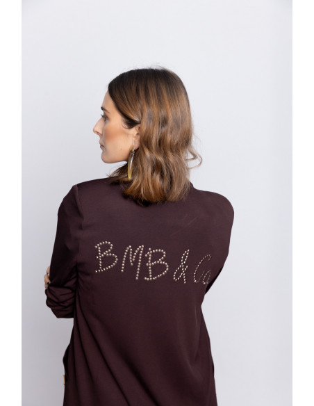 Blazer Fluida Marrón Chocolate BMB & Co.