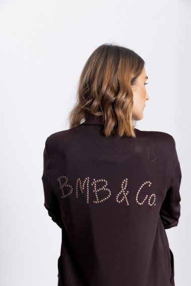 Blazer Fluida Marrón Chocolate BMB & Co.