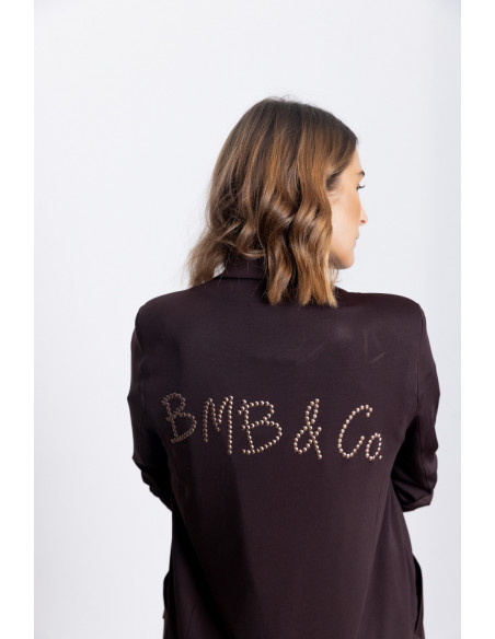 Blazer Fluida Marrón Chocolate BMB & Co.