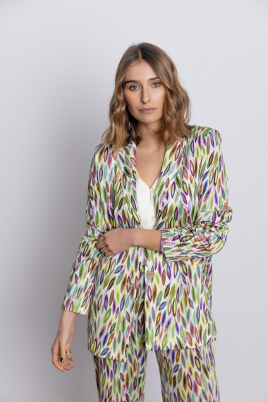 Blazer Fluida Estampada BMB & Co.