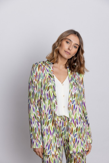 Blazer Fluida Estampada BMB & Co.