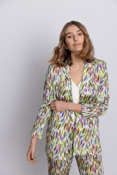 Blazer Fluida Estampada BMB & Co.