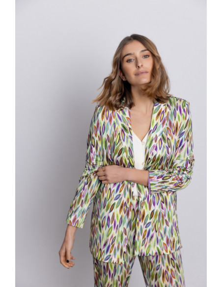 Blazer Fluida Estampada BMB & Co.