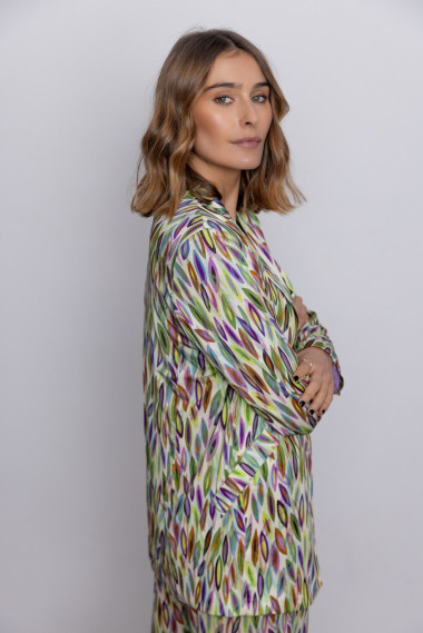 Blazer Fluida Estampada BMB & Co.