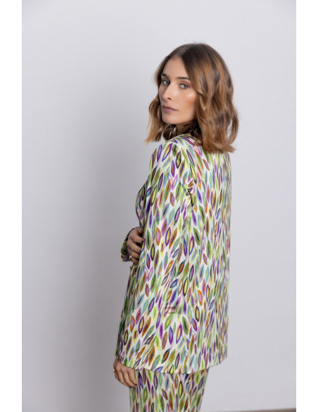 Blazer Fluida Estampada BMB & Co.