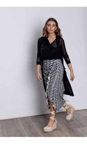 Chaqueta Larga Tul Negra BMB & Co.