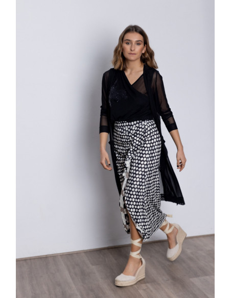 Chaqueta Larga Tul Negra BMB & Co.