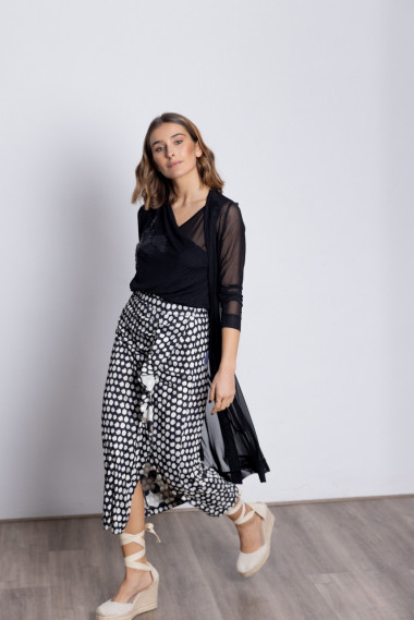 Chaqueta Larga Tul Negra BMB & Co.