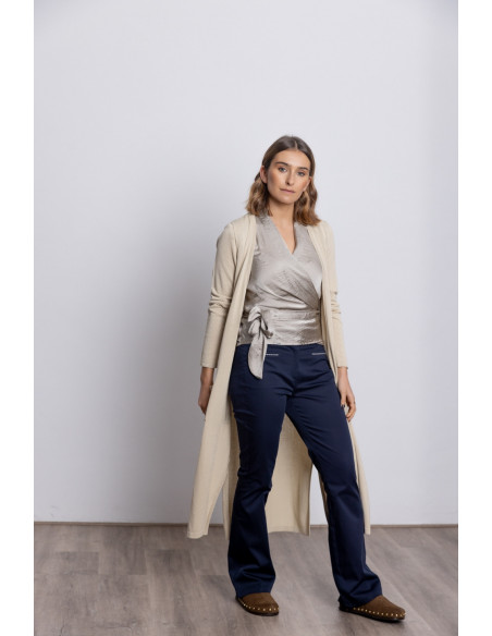 Chaqueta Larga Algodón Con Lentejuelas BMB & Co.