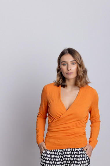 Bolero Naranja Punto Stropicciato BMB & Co.