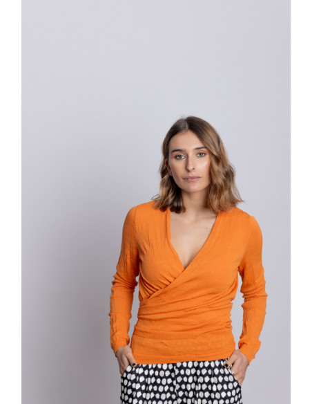 Bolero Naranja Punto Stropicciato BMB & Co.