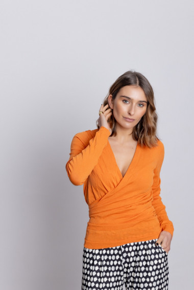 Bolero Naranja Punto Stropicciato BMB & Co.