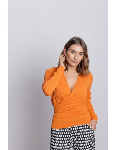 Bolero Naranja Punto Stropicciato BMB & Co.