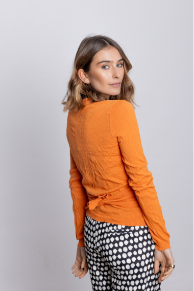 Bolero Naranja Punto Stropicciato BMB & Co.