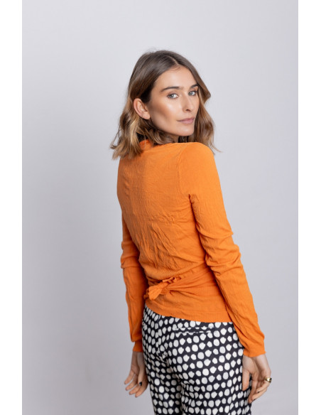 Bolero Naranja Punto Stropicciato BMB & Co.